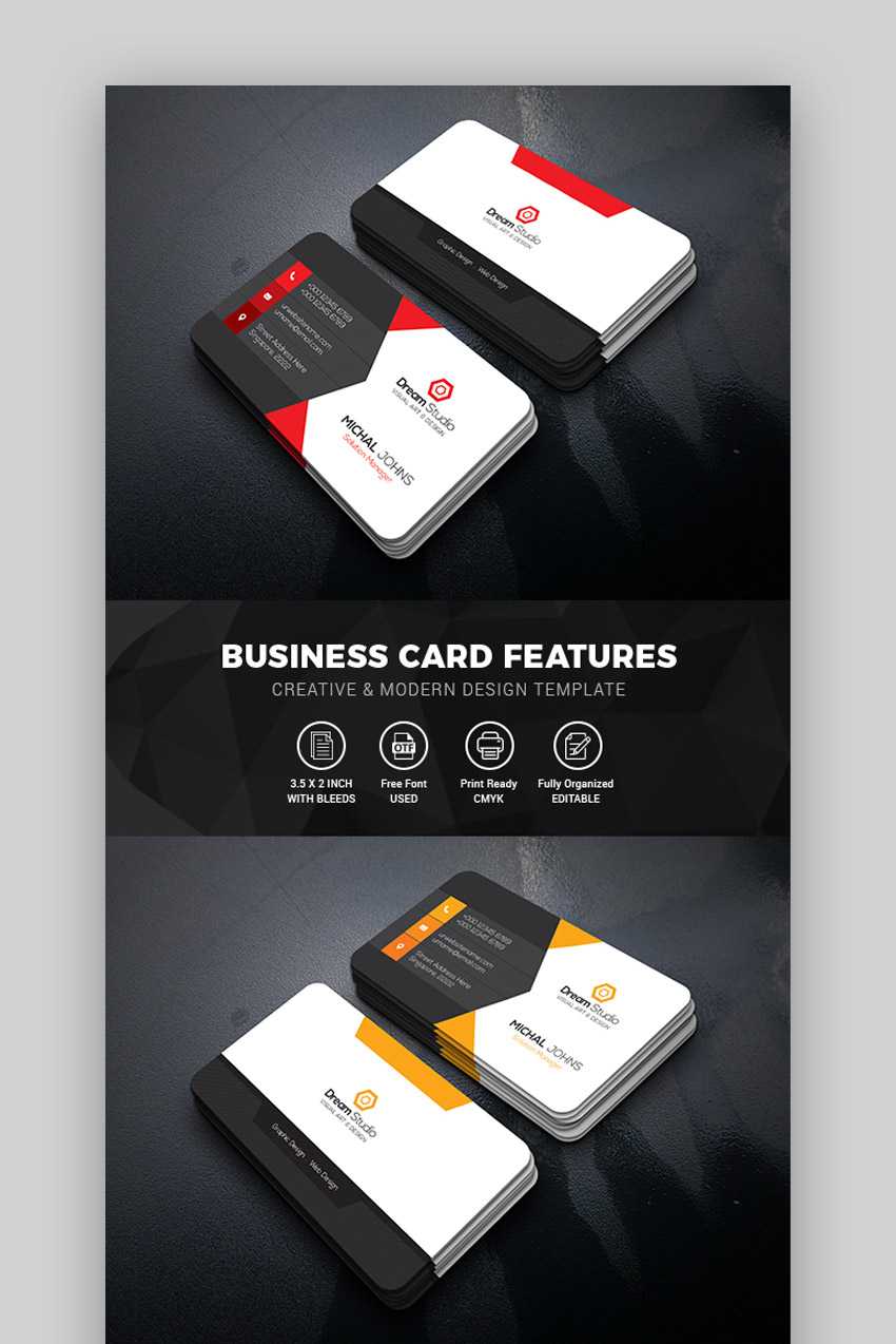 15+ Best Free Photoshop Psd Business Card Templates Inside Business Card Maker Template