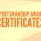 15+ Sportsmanship Award Certificate Designs & Templates Inside Rugby League Certificate Templates