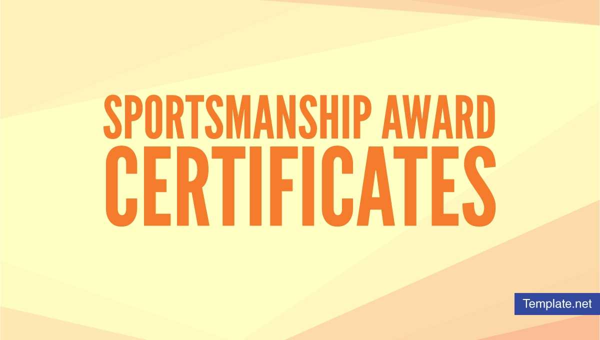 15+ Sportsmanship Award Certificate Designs & Templates Inside Rugby League Certificate Templates