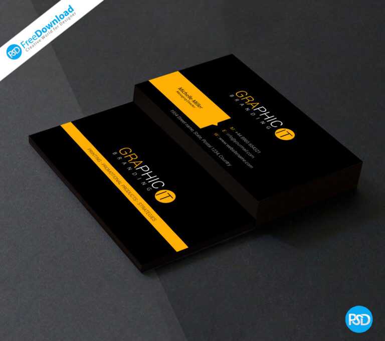 150+ Free Business Card Psd Templates For Name Card Template Psd Free ...