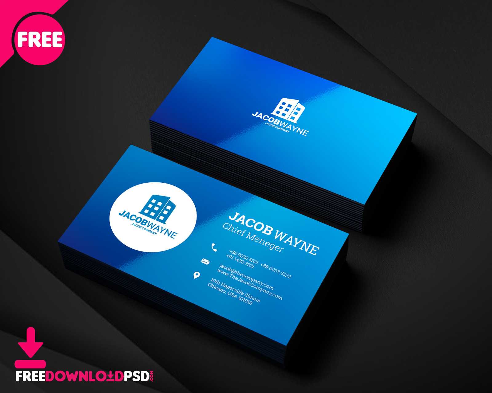 150+ Free Business Card Psd Templates For Visiting Card Templates For Photoshop