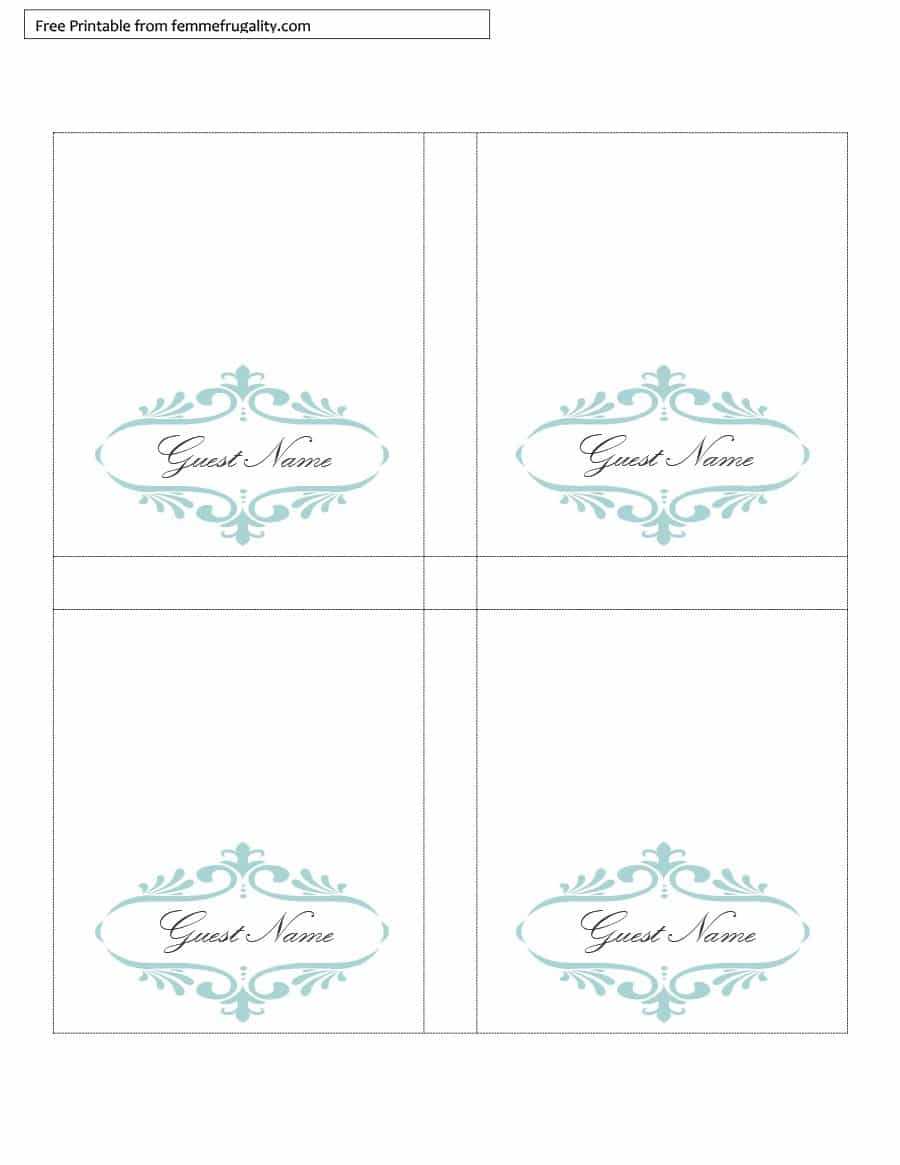 16 Printable Table Tent Templates And Cards ᐅ Template Lab Intended For Tent Name Card Template Word