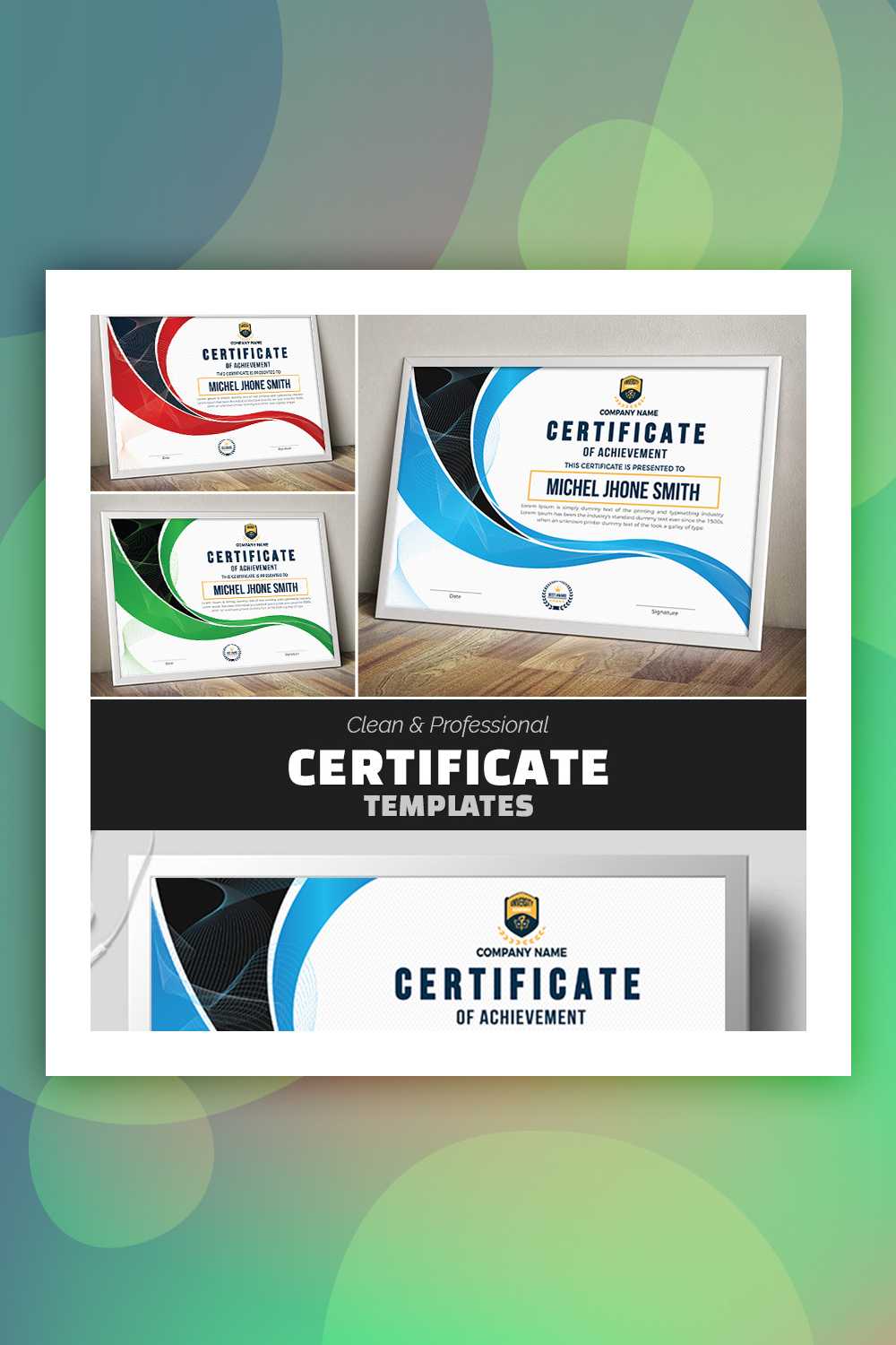 19 Attention Grabbing Certificate Templates – Colorlib With Boot Camp Certificate Template