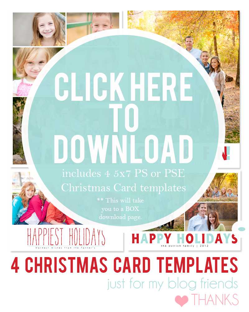 19 Christmas Card Photoshop Templates Free Images – Free Within Christmas Photo Card Templates Photoshop