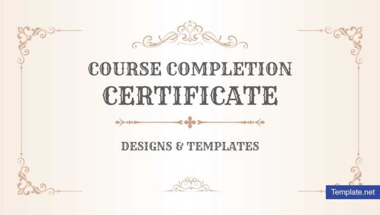 19+ Course Completion Certificate Designs & Templates – Psd in Dance ...