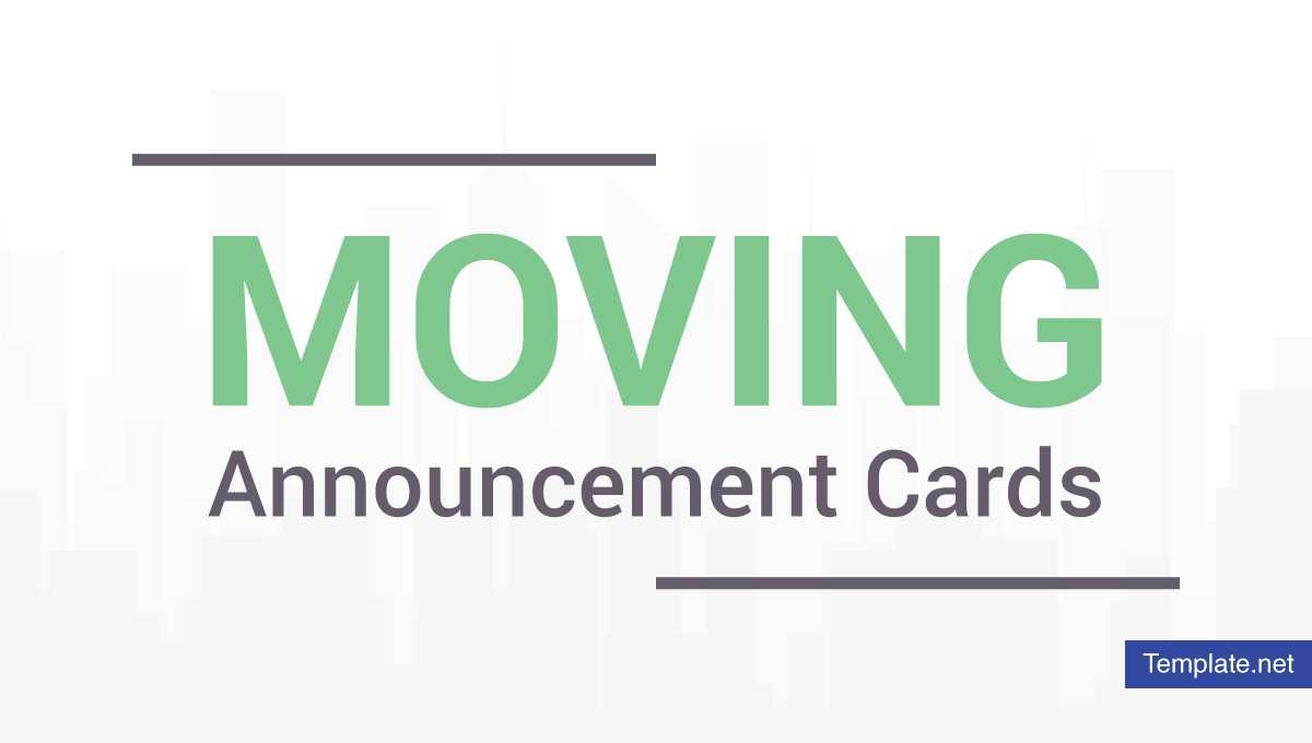 19+ Moving Announcement Card Designs & Templates – Psd, Ai With Free Moving House Cards Templates