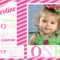 1St Birthday Invitations Girl Free Template : First Birthday Intended For First Birthday Invitation Card Template