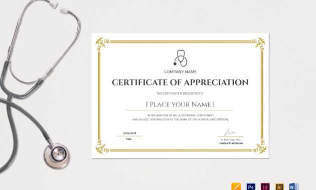 20+ Doctor Certificates Template | Sowtemplate throughout Mock Certificate Template