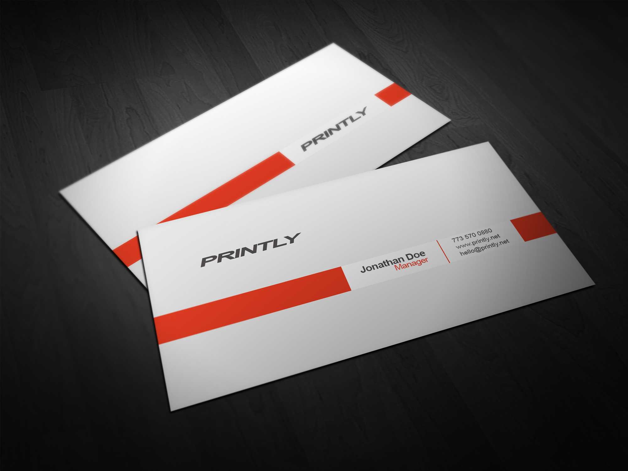 20 Free Psd Business Card Templates Images – Free Business With Regard To Free Template Business Cards To Print