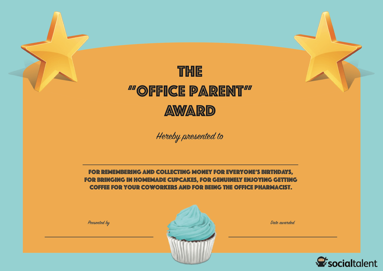 20 Hilarious Office Awards To Embarrass Your Colleagues For Funny Certificates For Employees Templates