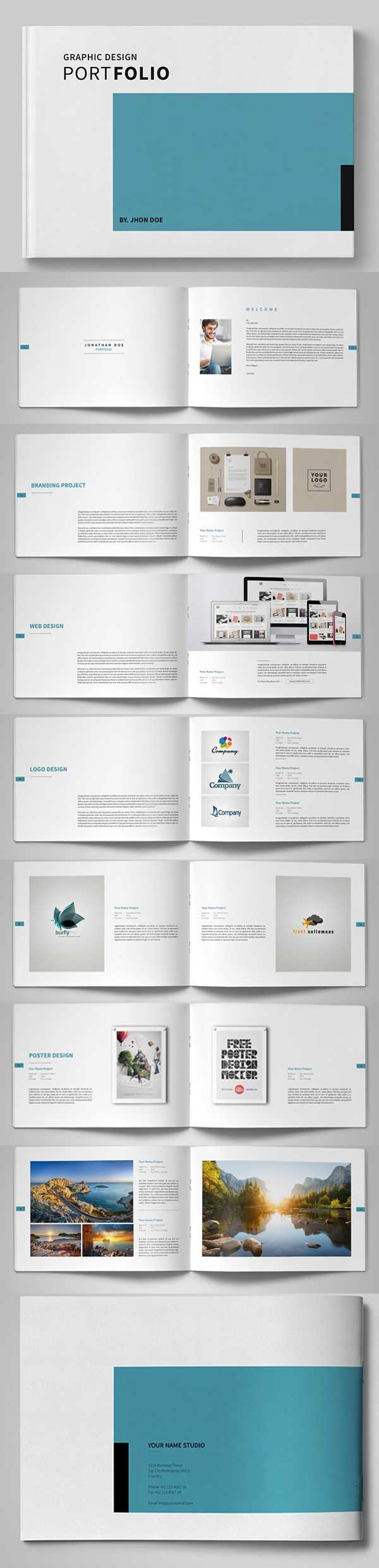 20 New Professional Catalog Brochure Templates | Design Within Brochure Template Indesign Free Download