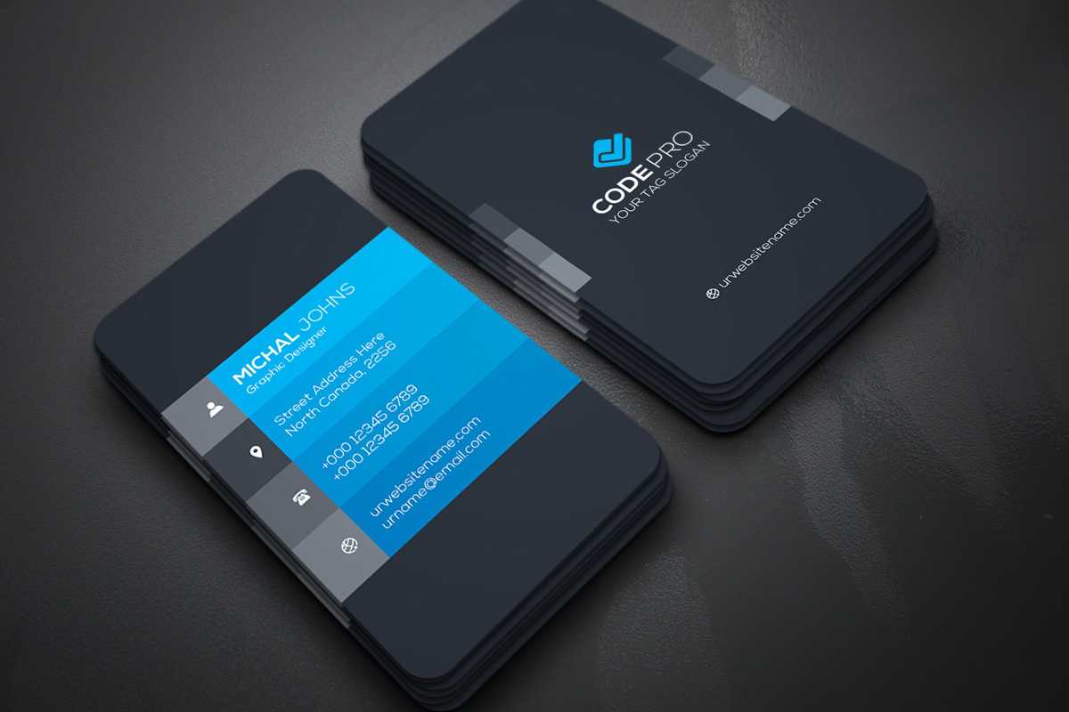 200 Free Business Cards Psd Templates - Creativetacos Regarding Visiting Card Psd Template