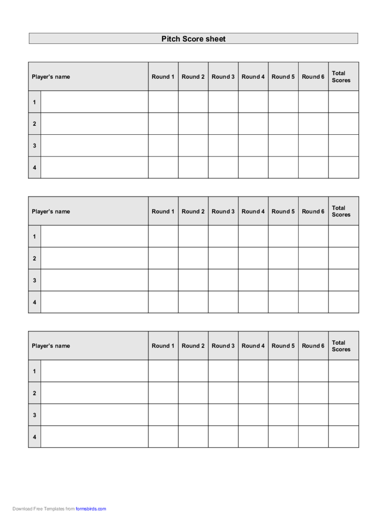2020 Baseball Score Sheet – Fillable, Printable Pdf & Forms With Regard To Bridge Score Card Template