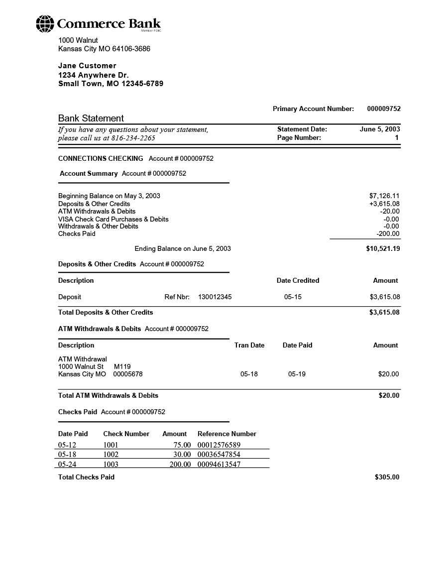 23 Editable Bank Statement Templates [Free] ᐅ Template Lab Regarding Credit Card Statement Template Excel