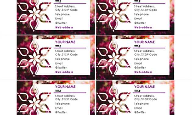 25+ Free Microsoft Word Business Card Templates (Printable for Free Business Cards Templates For Word