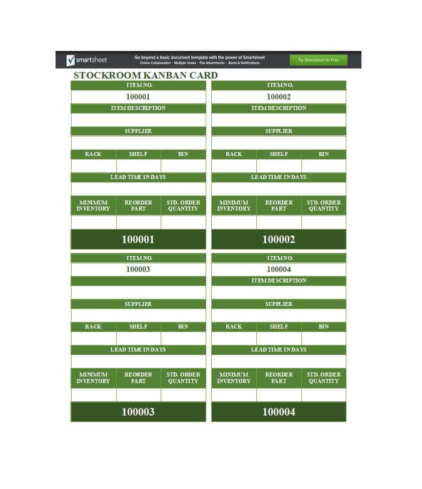 25 Printable Kanban Card Templates (& How To Use Them) ᐅ With Kanban Card Template