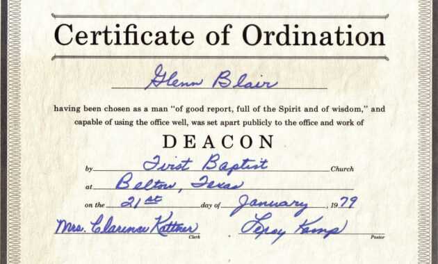 27 Images Of Free Printable Ordination Certificate Template throughout Free Ordination Certificate Template