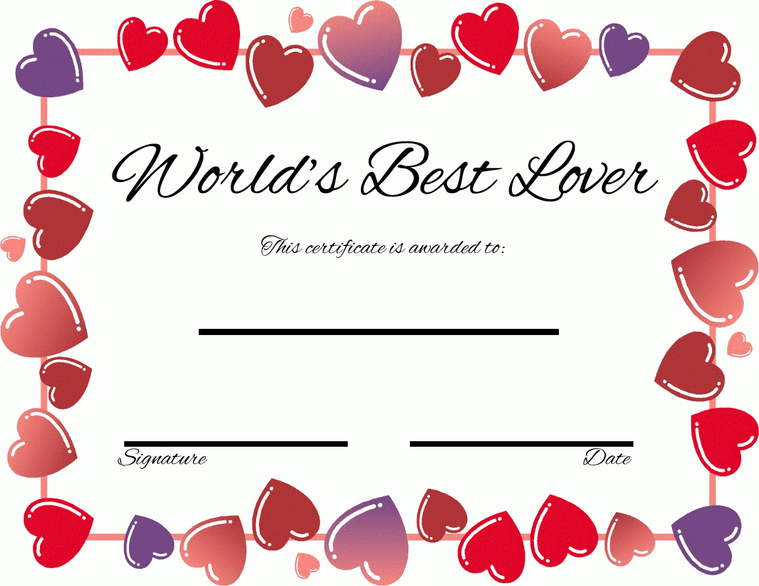28 Cool Printable Gift Certificates | Kittybabylove For Love Certificate Templates