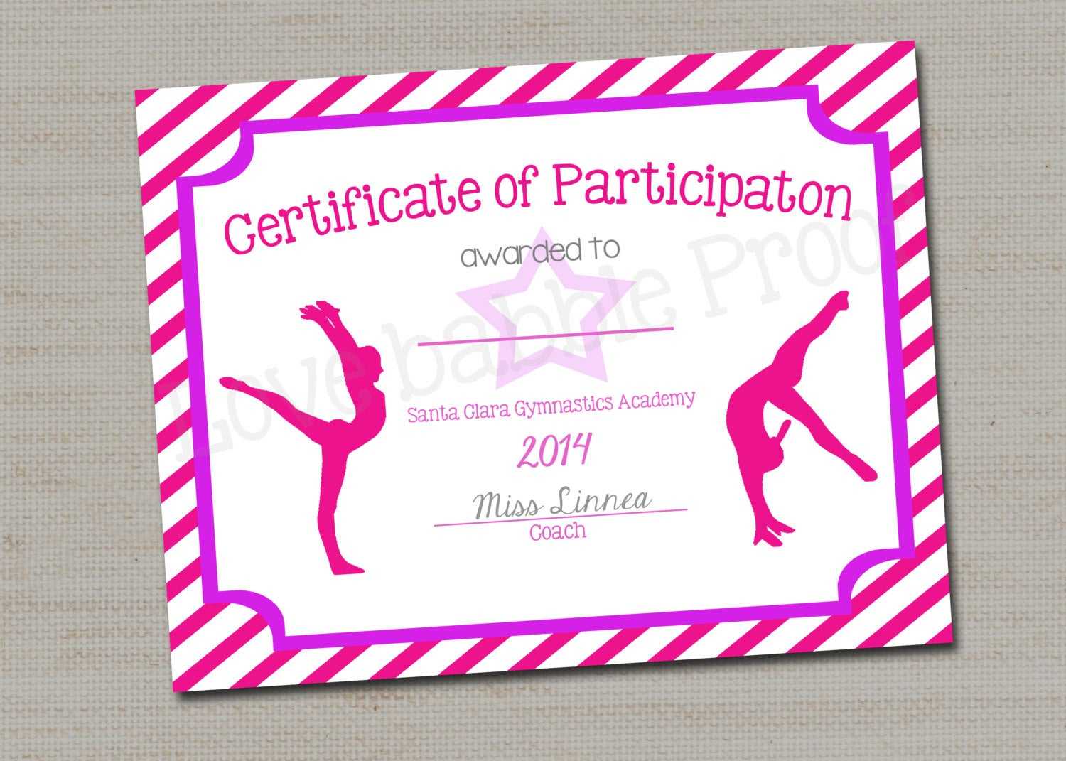 28+ [ Dance Certificate Templates ] | Free Ballet Inside Gymnastics Certificate Template