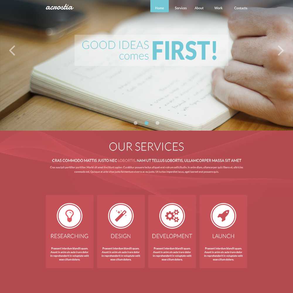 28 Free One Page Psd Web Templates In 2019 – Colorlib Regarding Single Page Brochure Templates Psd