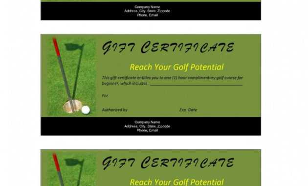 28+ [ Golf Certificate Template ] | Golf Certificate for Golf Certificate Templates For Word