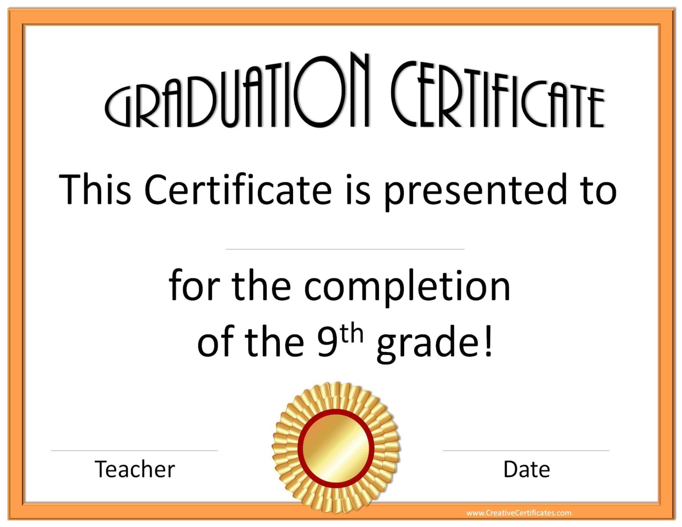28+ [ Templates For Graduation Certificates ] | Gallery For With Regard To Graduation Certificate Template Word