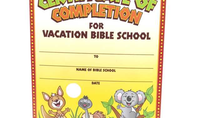 28+ [ Vbs Certificate Template ] | Vacation Bible School inside Free Vbs Certificate Templates