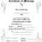 28+ [ Wedding Certificate Templates ] | Marriage Certificate Regarding Blank Marriage Certificate Template