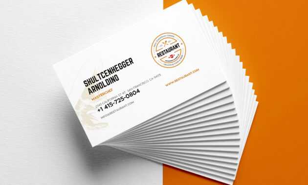 29+ Creative Restaurant Business Card Templates - Ai, Apple within Pages Business Card Template