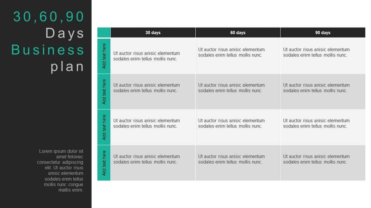 30 60 90 Day Business Plan Template For Powerpoint & Keynote Inside 30 60 90 Day Plan Template Powerpoint