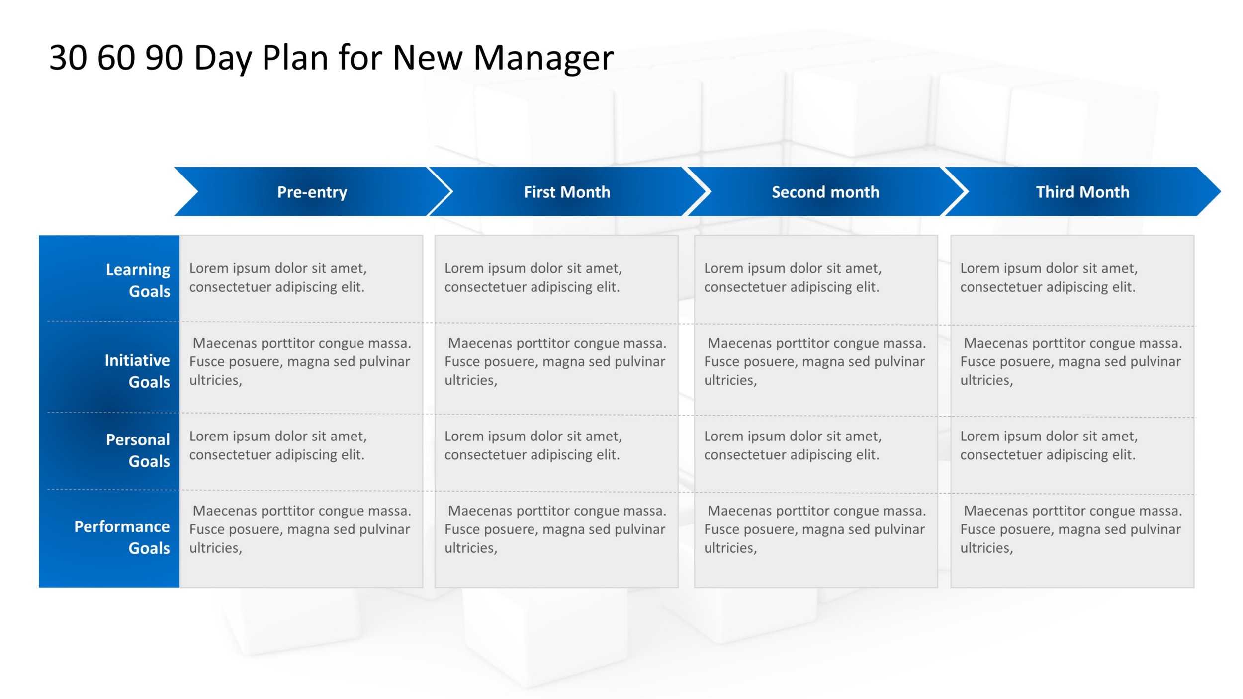 30–60–90 Day Plan Powerpoint: The North Star For A New Manager With Regard To 30 60 90 Day Plan Template Powerpoint