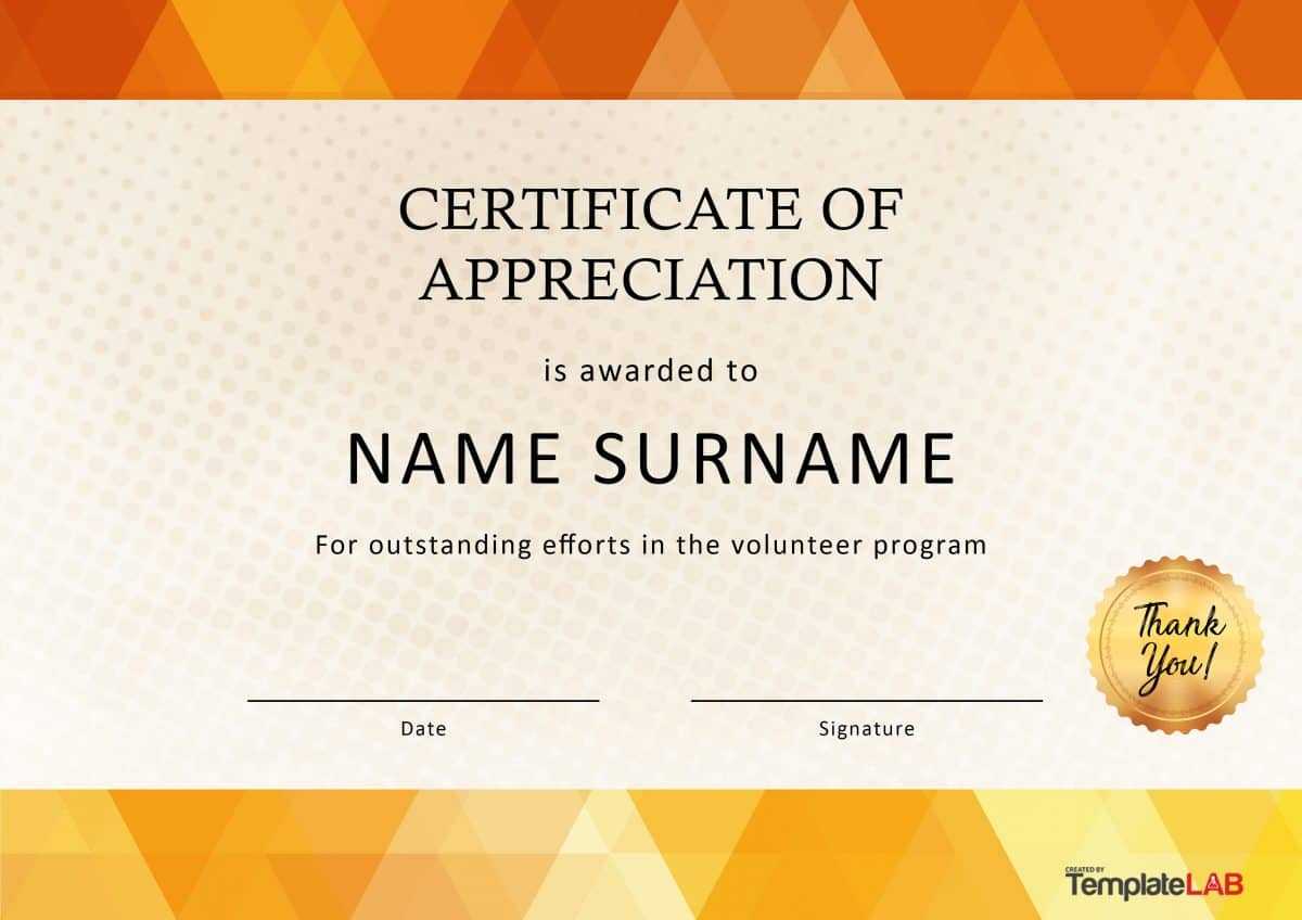 30 Free Certificate Of Appreciation Templates And Letters Pertaining To Good Job Certificate Template