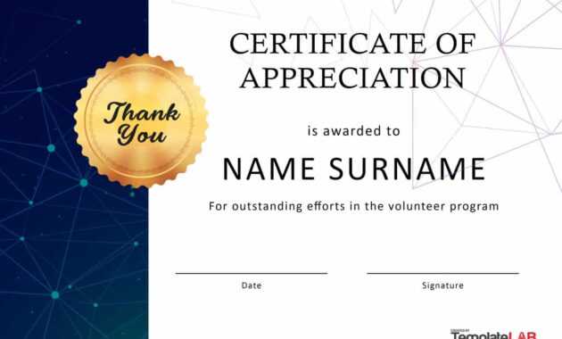 30 Free Certificate Of Appreciation Templates And Letters with Gratitude Certificate Template