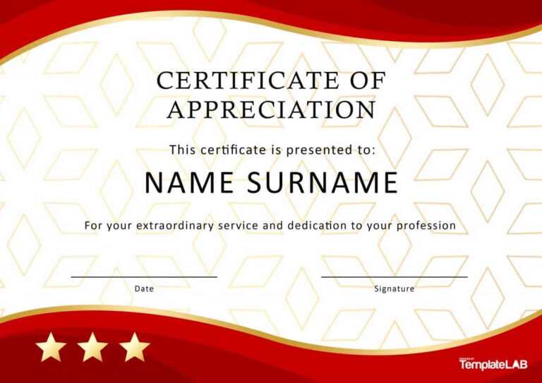 30 Free Certificate Of Appreciation Templates And Letters With Safety ...