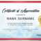 30 Free Certificate Of Appreciation Templates And Letters Within Thanks Certificate Template