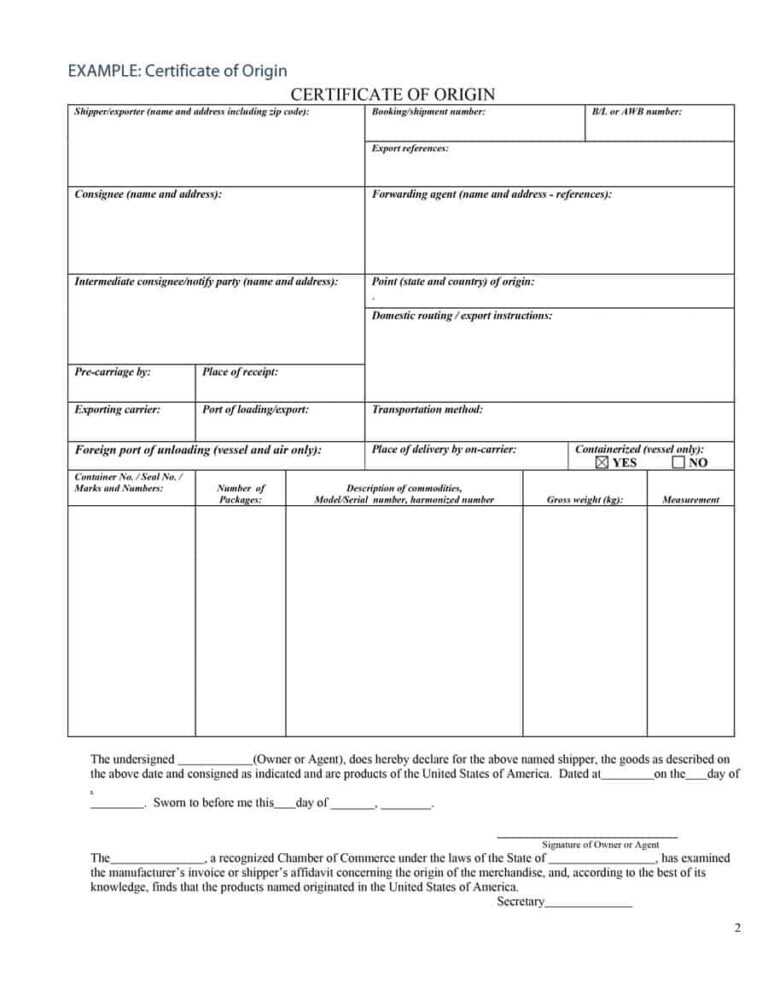 usmca commercial invoice template