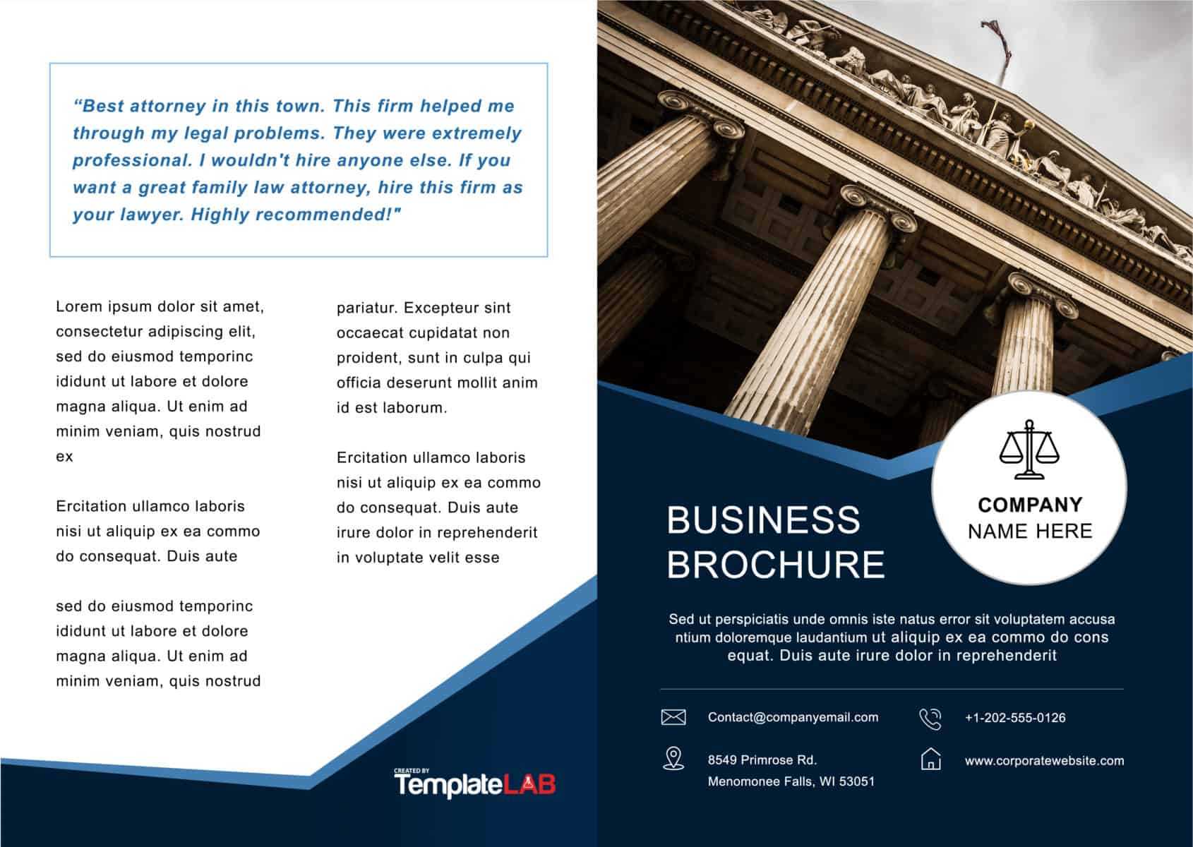 33 Free Brochure Templates (Word + Pdf) ᐅ Template Lab With Product Brochure Template Free