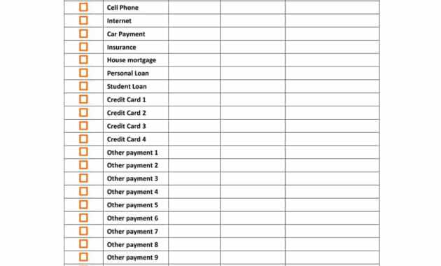 33 Great Payment Plan / Schedule Templates - Template Archive inside Credit Card Payment Plan Template