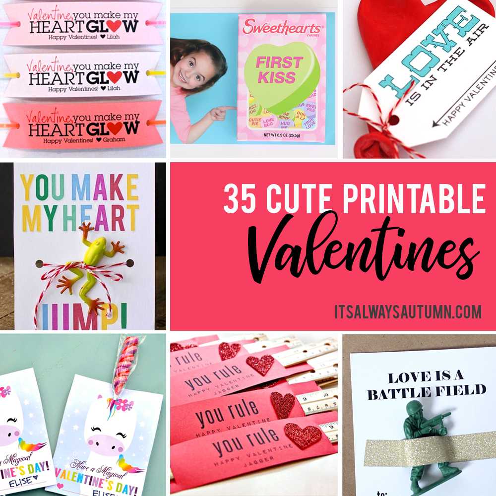 35 Adorable Diy Valentine's Cards To Print At Home For Your For Valentine Card Template For Kids