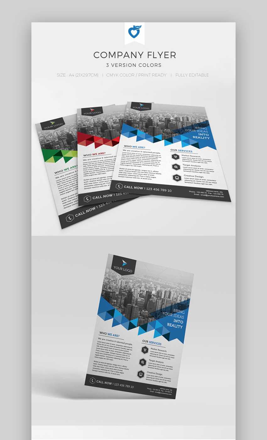 35+ Business Flyer Templates (Creative Layout Designs Inside One Sided Brochure Template