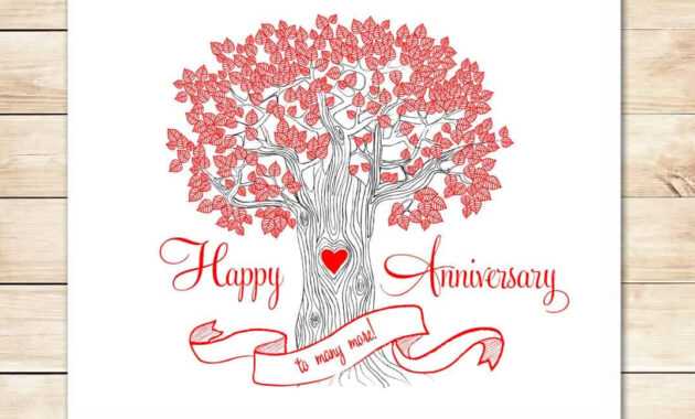 39+ Free Anniversary Card Templates In Word Excel Pdf throughout Word Anniversary Card Template