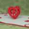 3D Heart Pop Up Card Template With 3D Heart Pop Up Card Template Pdf