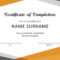 40 Fantastic Certificate Of Completion Templates [Word For Attendance Certificate Template Word