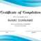 40 Fantastic Certificate Of Completion Templates [Word For Free Training Completion Certificate Templates