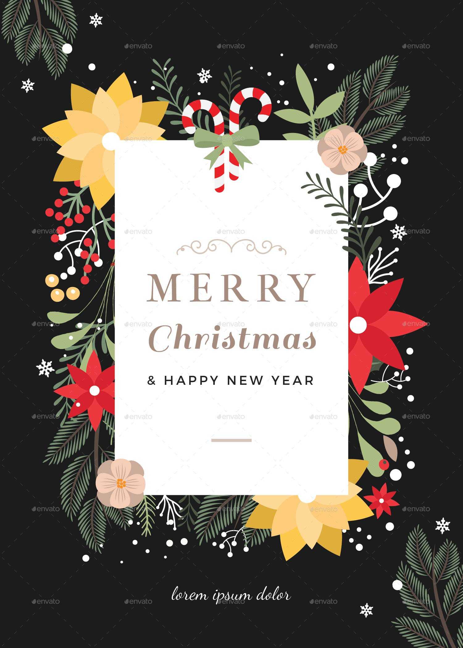 45+Christmas Premium & Free Psd Holiday Card Templates For For Christmas Photo Cards Templates Free Downloads