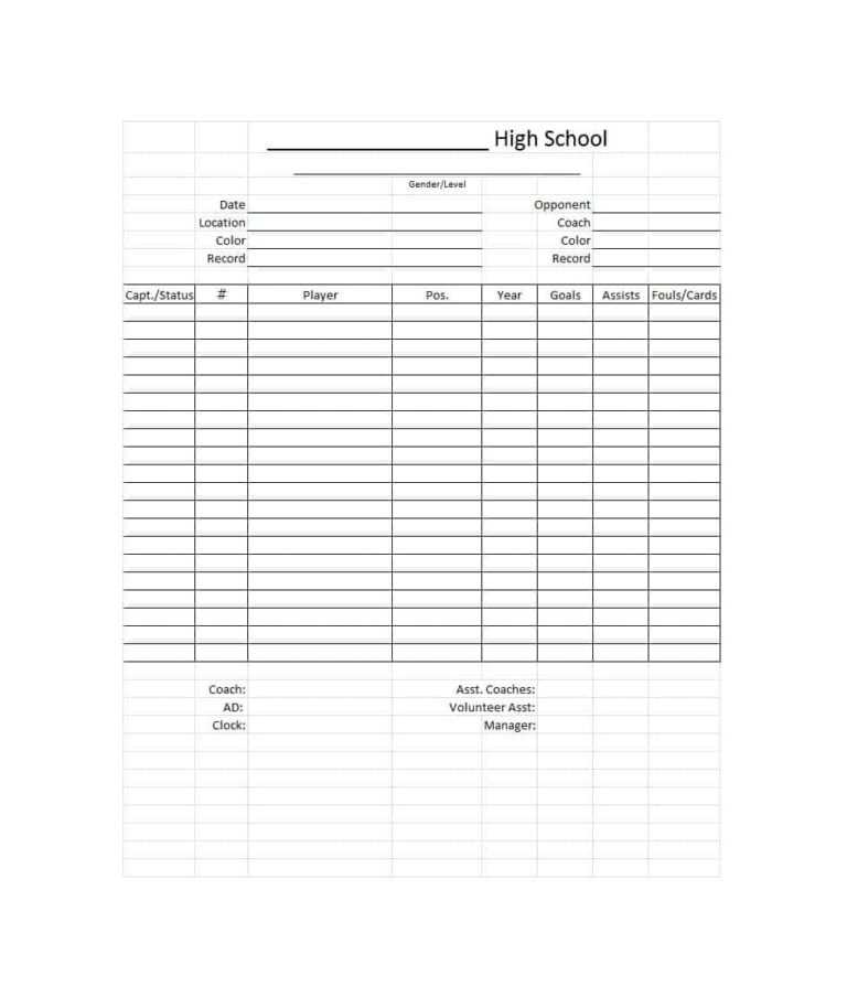 Soccer Referee Game Card Template