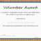 5+ Free Volunteer Certificates | Marlows Jewellers regarding Volunteer Award Certificate Template