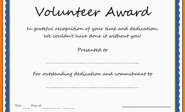 5+ Free Volunteer Certificates | Marlows Jewellers regarding Volunteer Award Certificate Template