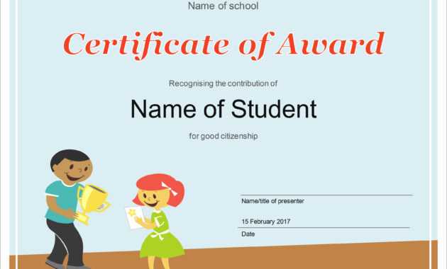 50 Free Creative Blank Certificate Templates In Psd pertaining to School Certificate Templates Free