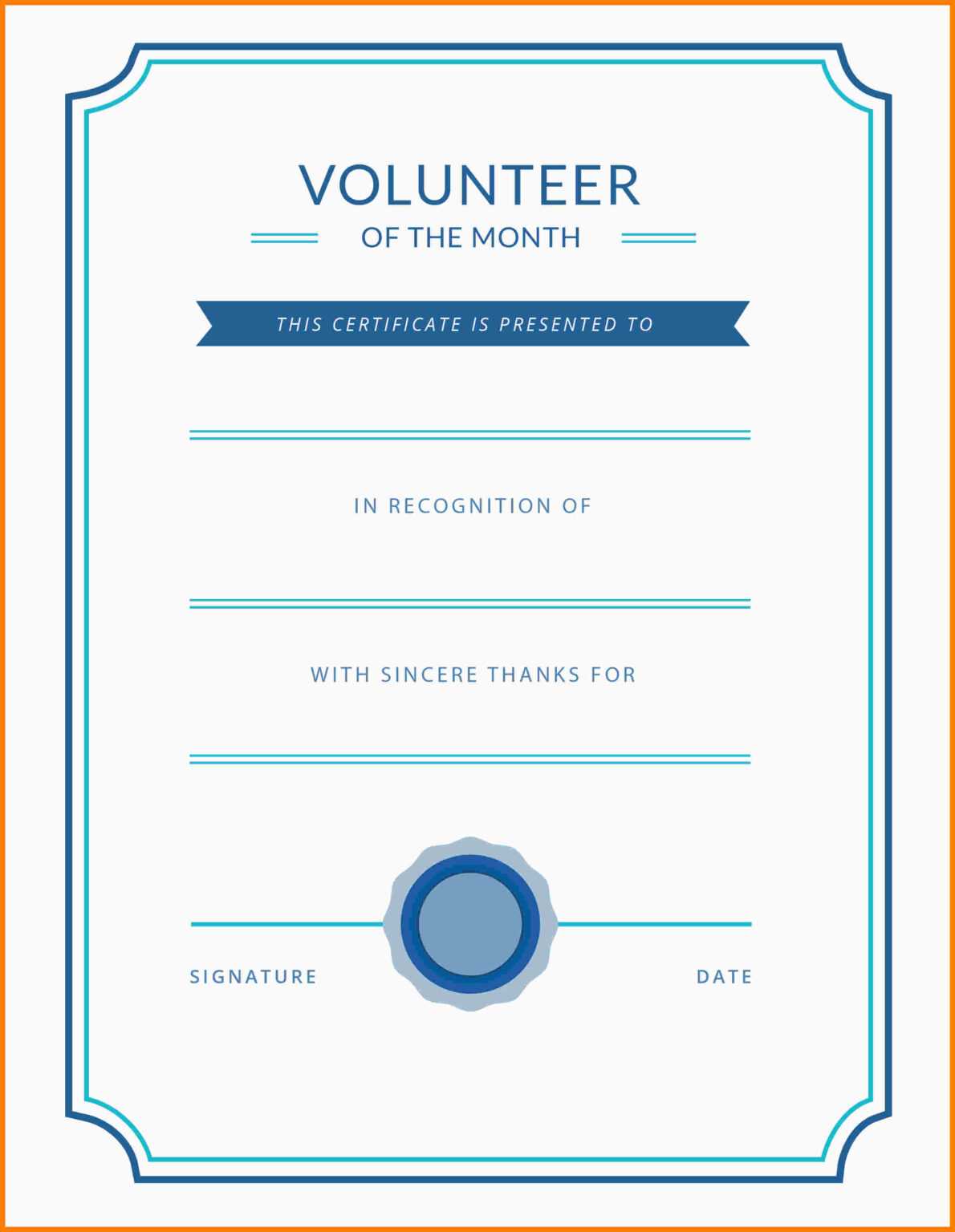 6+ Free Volunteer Certificate | Marlows Jewellers within Volunteer ...